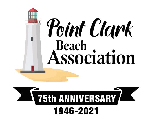 Point Clark Beach Association 75th Anniversary logo